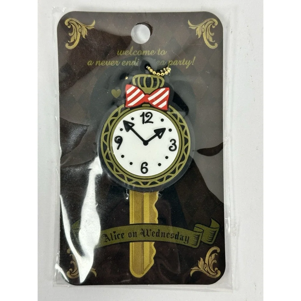 Alice on Wednesday Clock Key Cover Japan Alice Theme PVC Key Cap